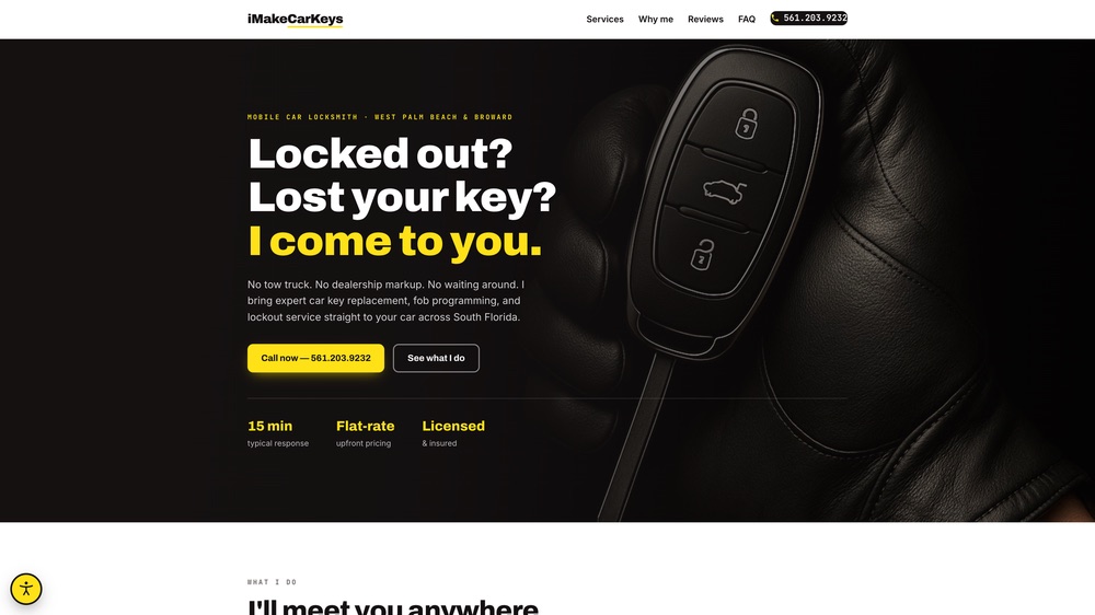 I Make Car Keys website