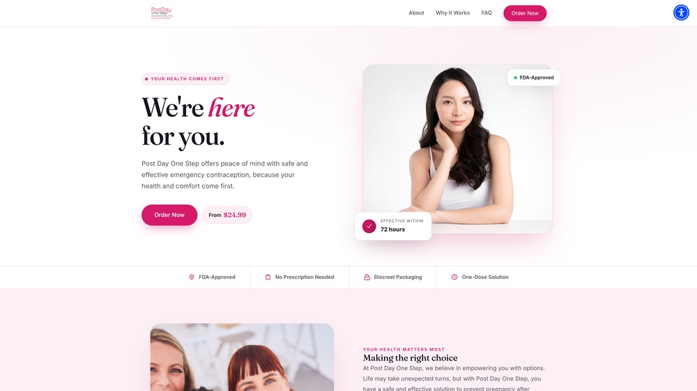 Post Day One Step website