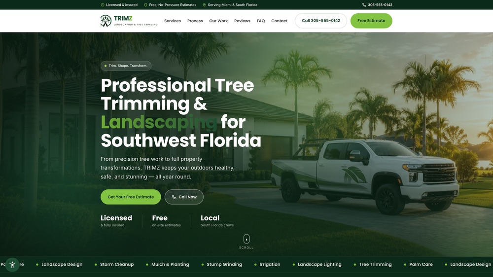 TRIMZ 360 website