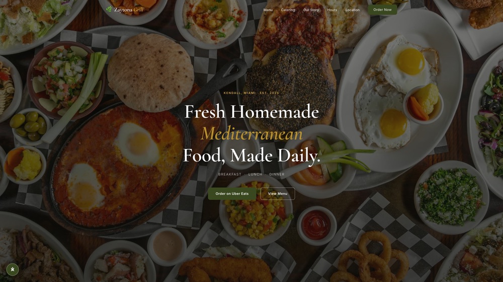 Zaytona Grill website